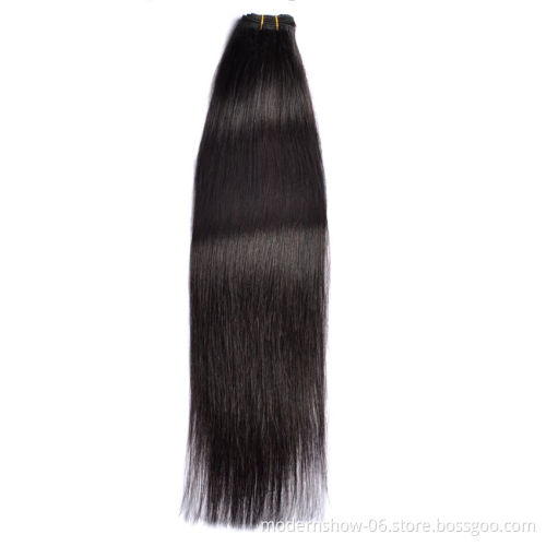 Wholesale Virgin Hair Vendors Silk Straight Black #4 #18 #613 Piano Color Peruvian Human Hair Weft